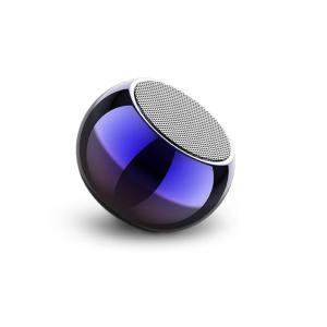 Ultra Mini Wireless Bluetooth Speaker with Heavy Metal Electroplating Round Speaker | Wireless Power Button Controlled, 2 Hours Running Battery Pack of 1 (Multicolor)