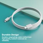 TWS C To Type C,Mobile Data Charging Cable For All Samsung Galaxy Superfast Power Cable (White),1M