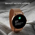 Raybeing Fire-Boltt Ultra Smart Watch 1.39 inch Bluetooth Calling, AI Voice Assistant, Metal Body with 120+ Sports Modes, SpO2, Heart Rate Monitoring (Gold SS)