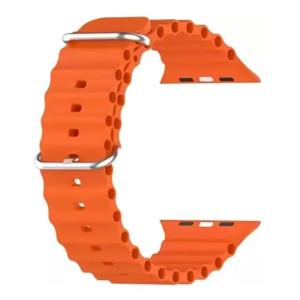Ocean Smart Watch Strap Belt for Armour & Armour Pro, Ultra Watch 49 mm, Series 8 / 7 45 mm, Series 6 / 5 / 4 44 mm, Series 3 / 2 / 1 42 mm, T800 Ultra, Orange